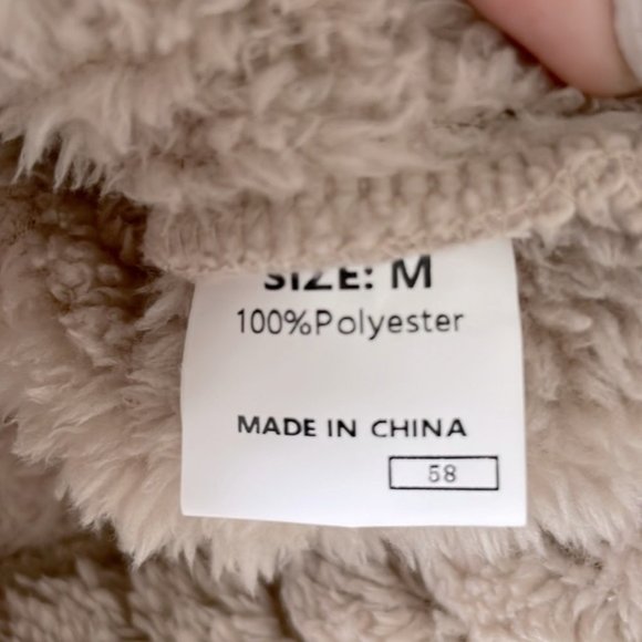 New Crop Plush Fleece Button Up Jacket - Picture 6 of 6